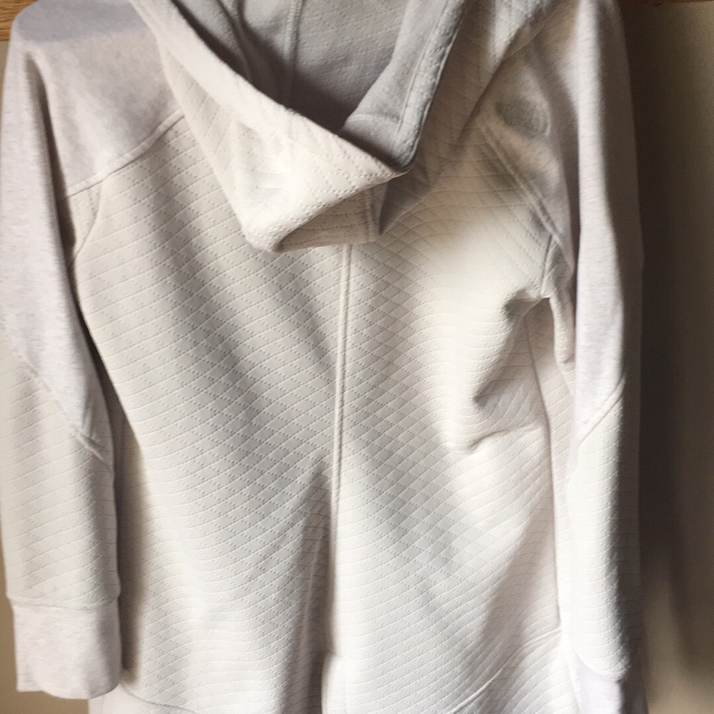 Tan North Face parka